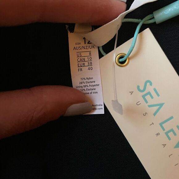 Sea Level Casablanca high leg mid rise pant night sky Size 8 - Picture 6 of 7